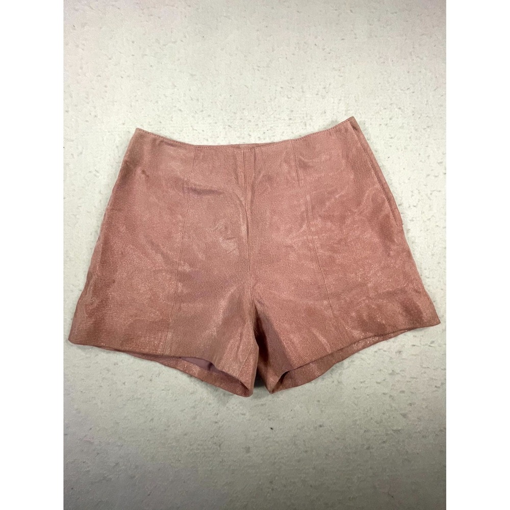 Newport News Jeanology Y2k Shorts Womens‎ 4 Pink Leather Casual Water Resistance